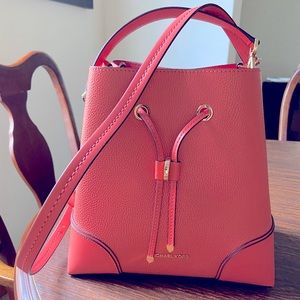 Michael Kors grapefruit leather handbag